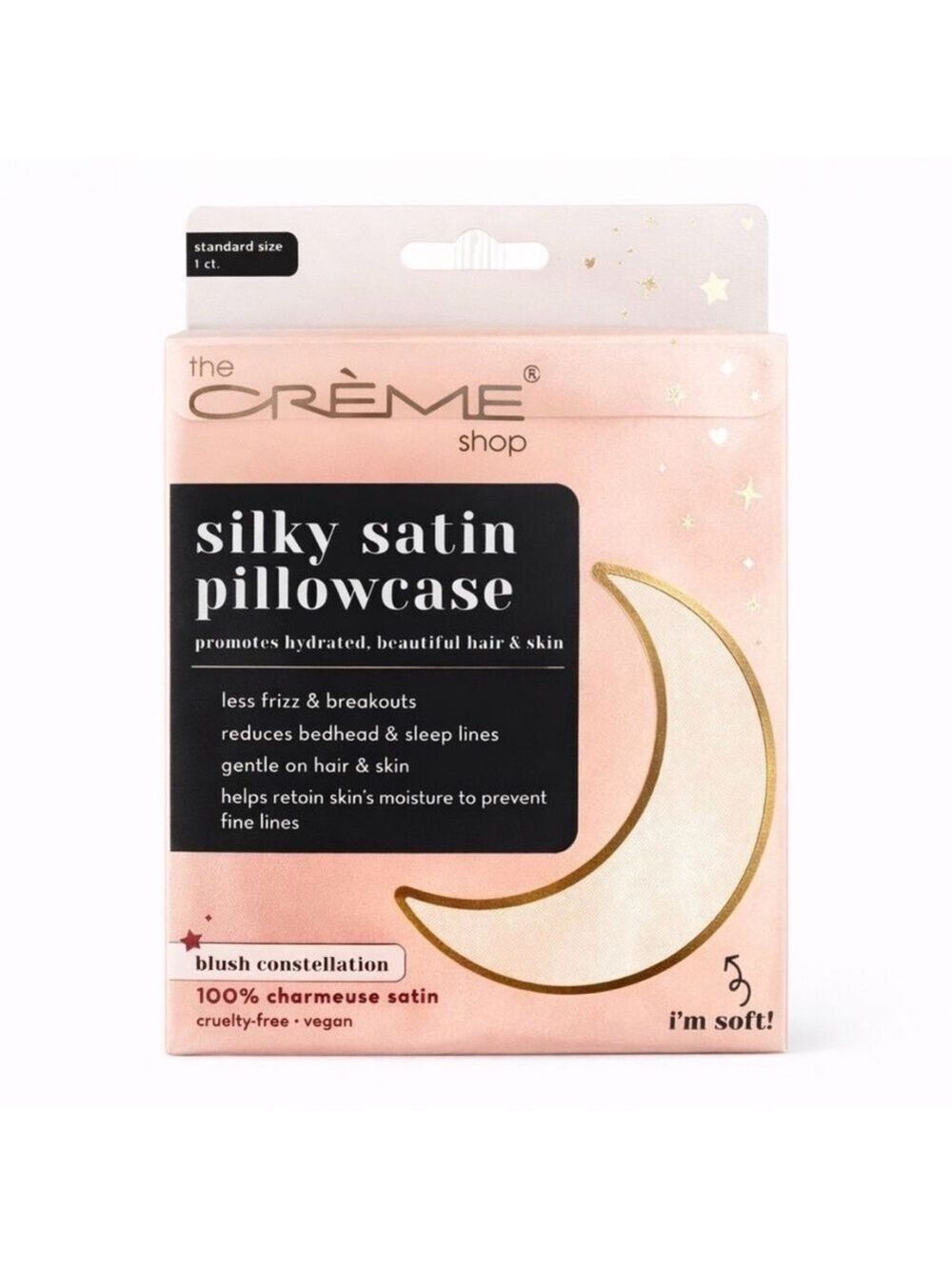 The Crème Shop Silky Satin Pillowcase 1 Ct